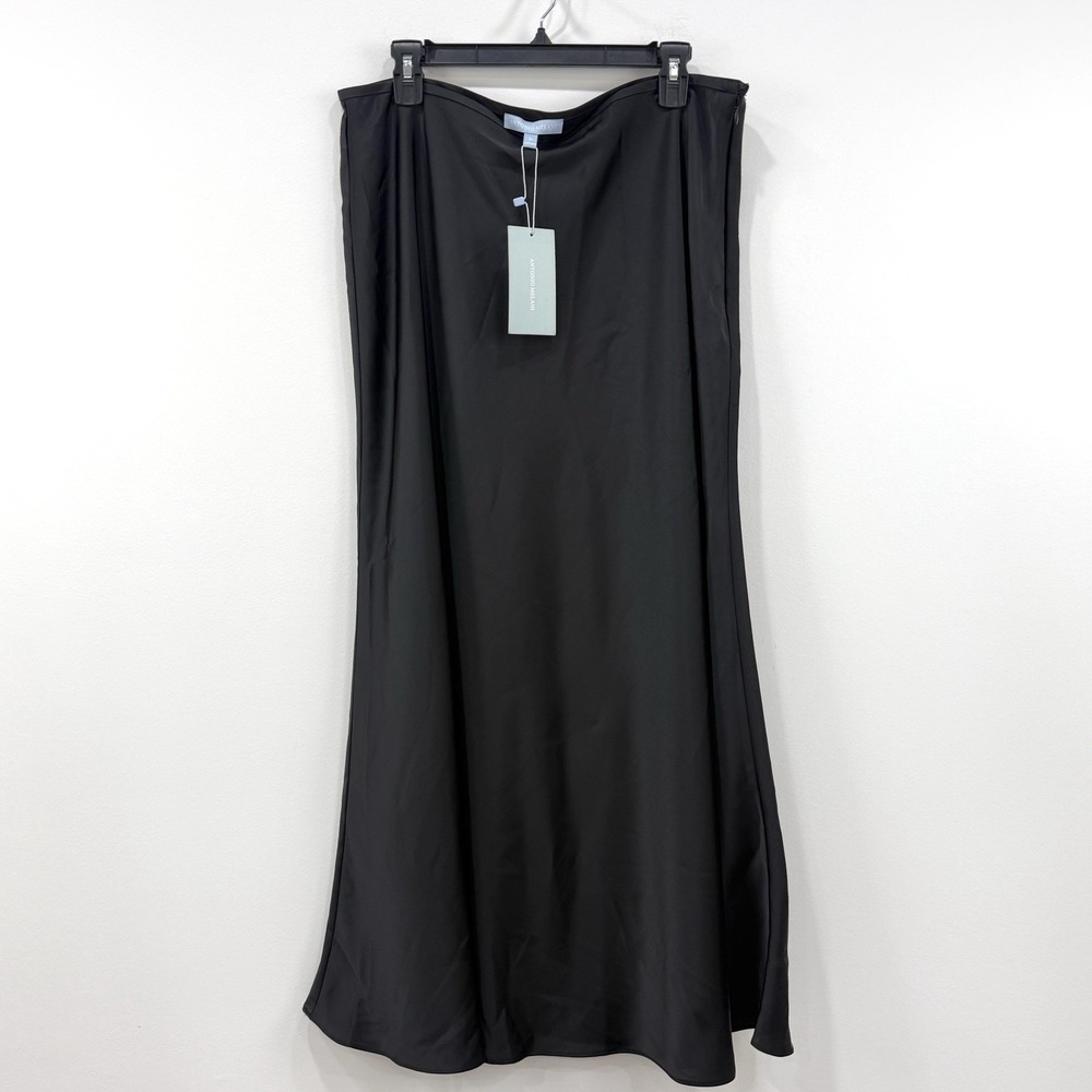 Antonio Melani Bella Satin Skirt 16 NWT Minimalist Capsule Event Midi Luxury
